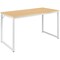 Flash Furniture Tiverton Industrial Modern Desk - Commercial Grade Office Computer Desk and Home Office Desk - 47" Long (Maple and White)